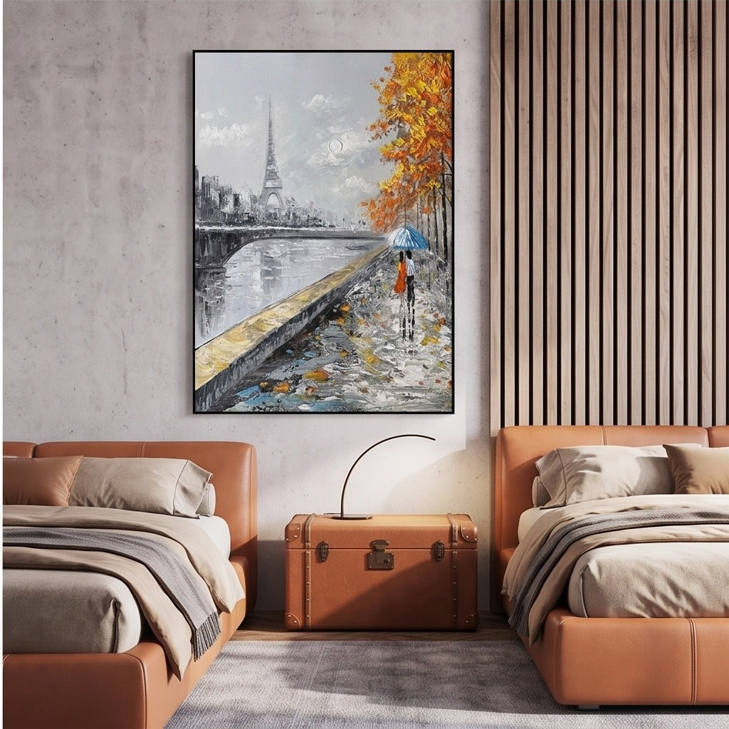 Eiffel Tower Cityscape Wall Art #TO803