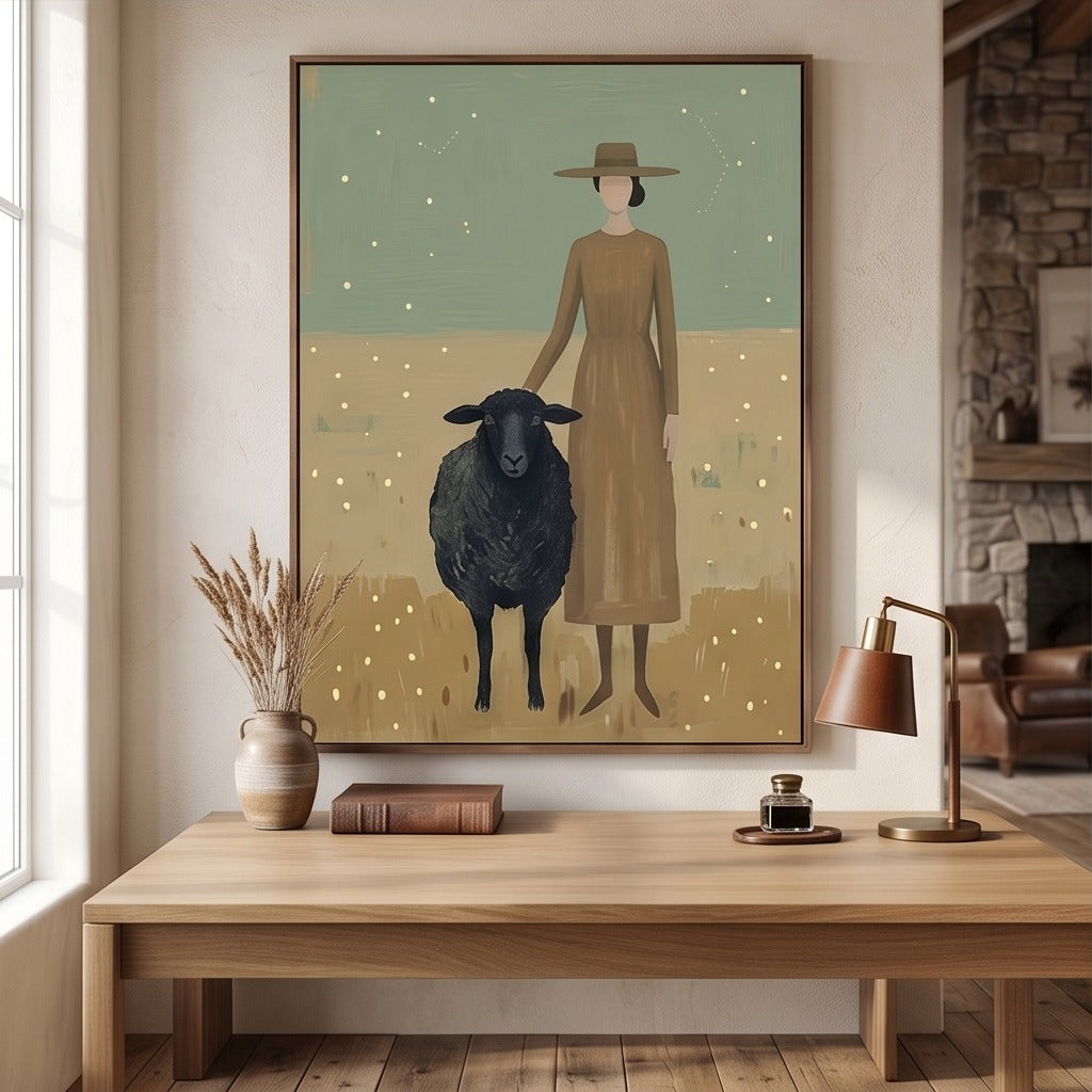 Figurative Sheep Wall Art #TO722