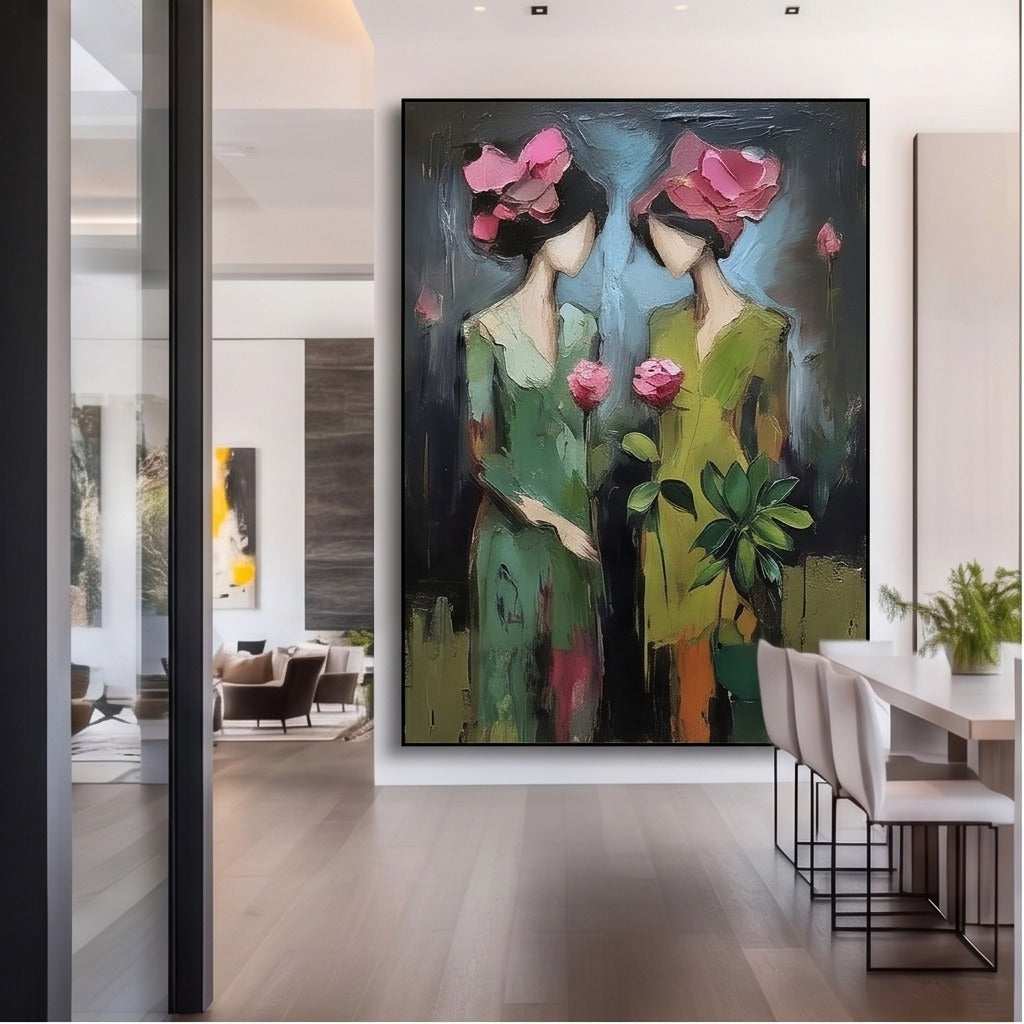 Floral Women Figurative Wall Art #TO055