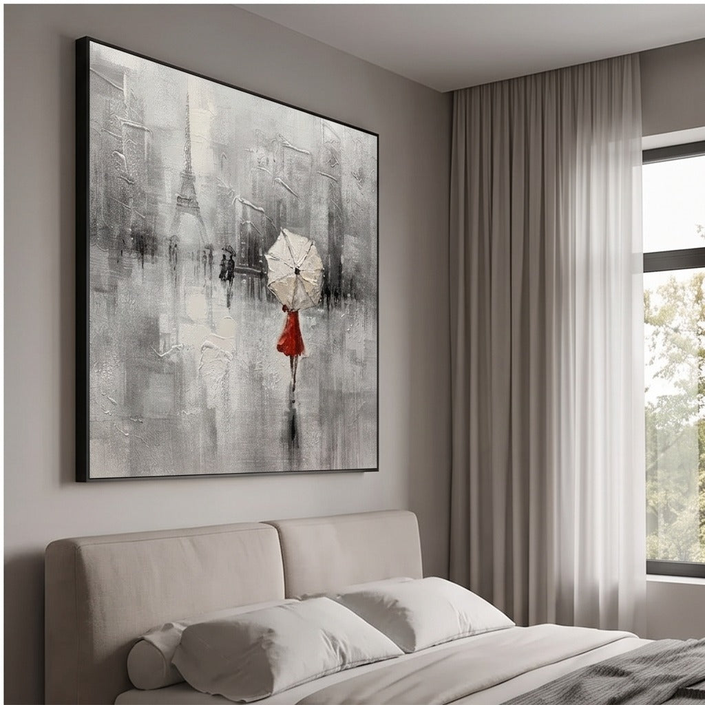 Gray Cityscape Wall Art #TO883