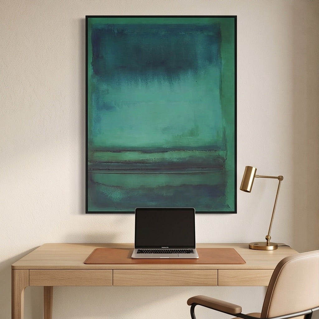 Green Abstract Wall Art #TO841