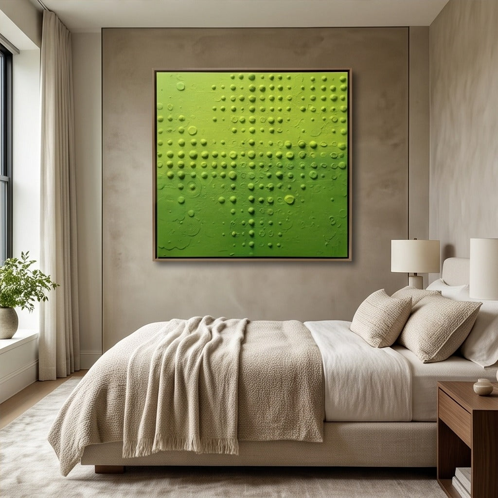 Green Sculptural Abstract Wall Art #TO887