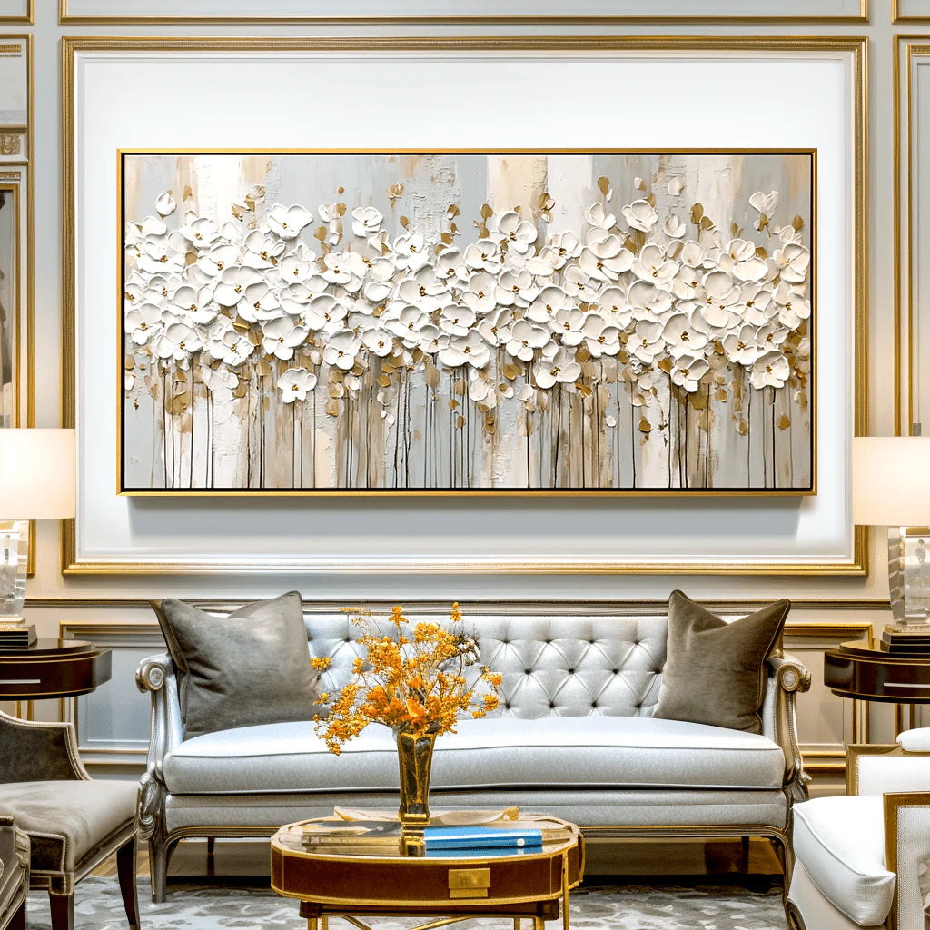 Textured Floral Wall Art #MT605