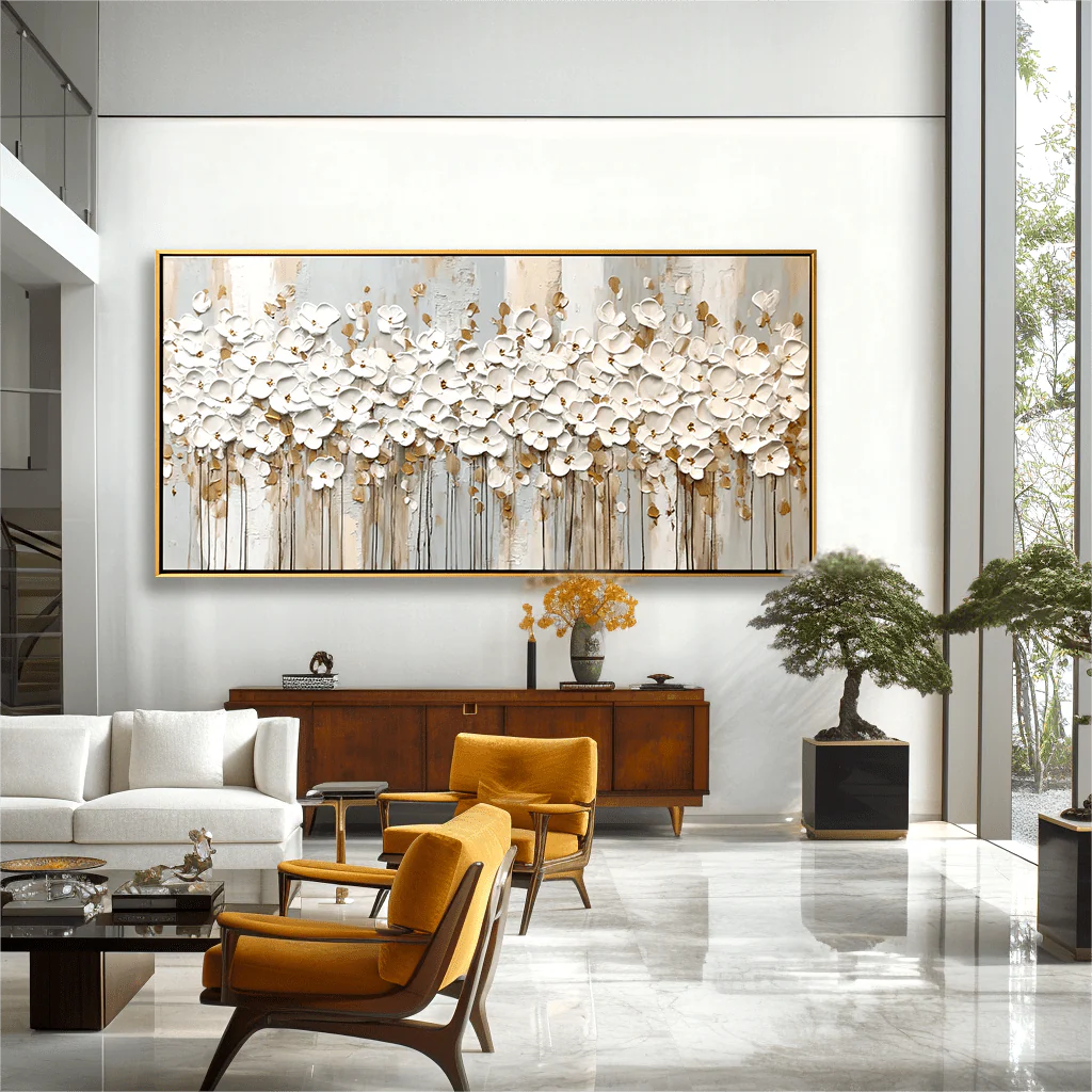 Textured Floral Wall Art #MT605