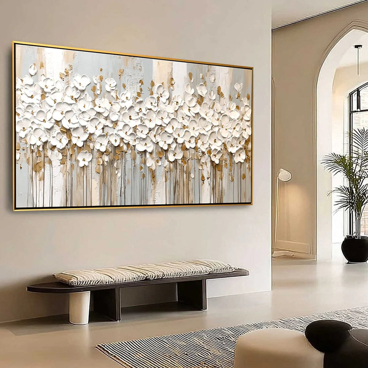 Textured Floral Wall Art #MT605