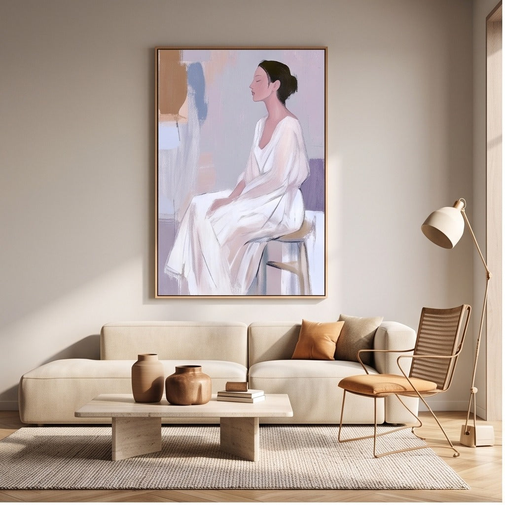 Minimalist Woman Portrait Wall Art #TO060