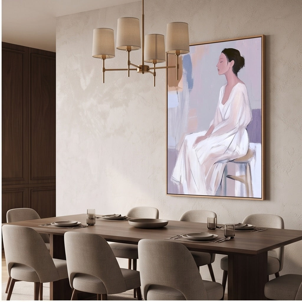 Minimalist Woman Portrait Wall Art #TO060