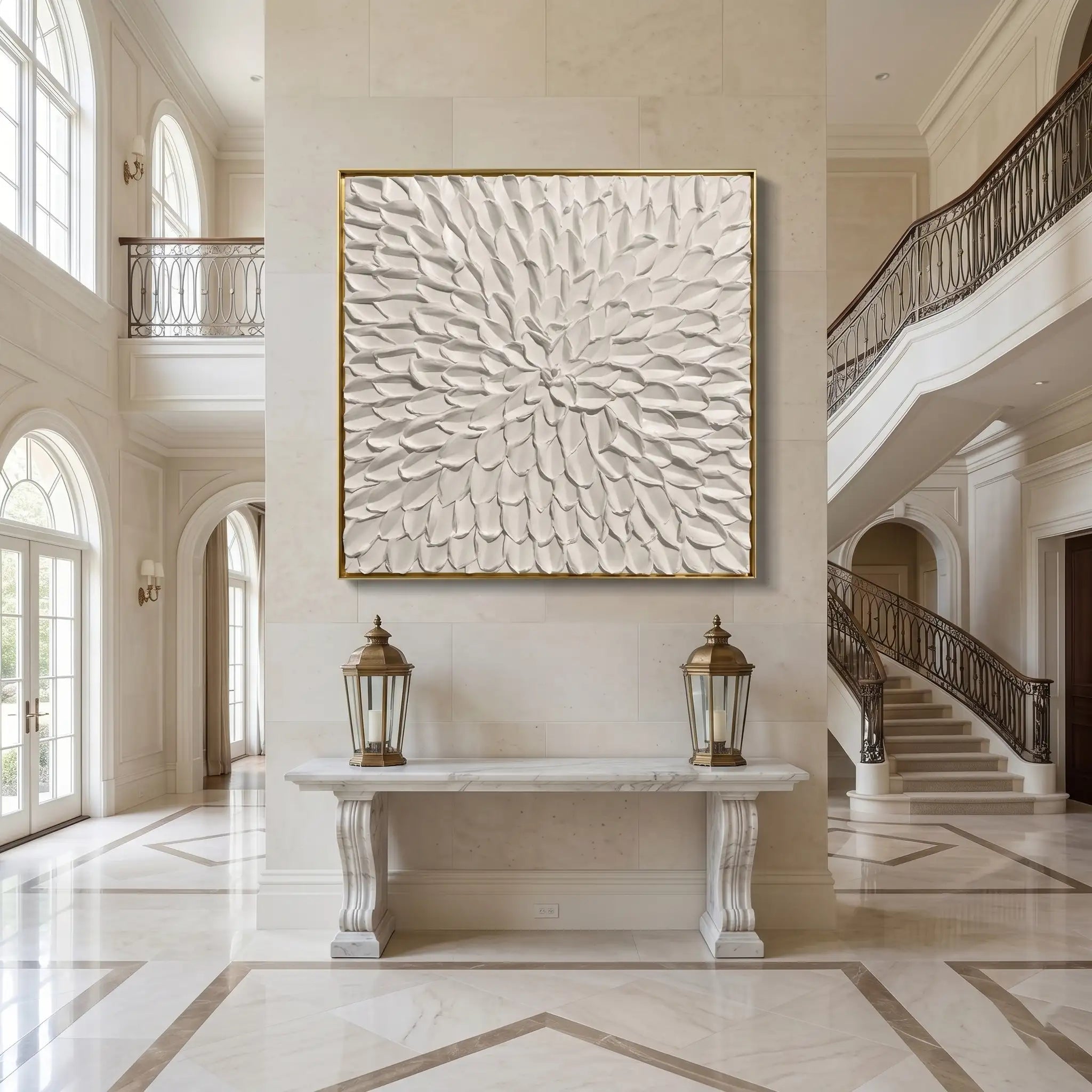 Minimalist Floral Texture Wall Art #MT034