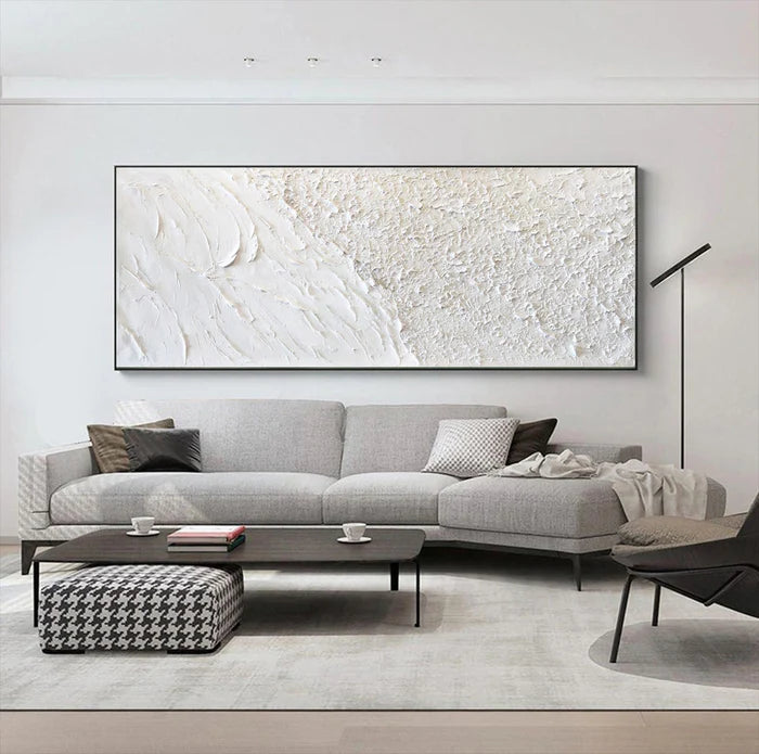 White Textured Art #TA134