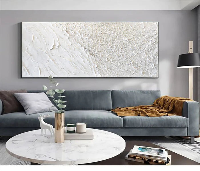 White Textured Art #TA134