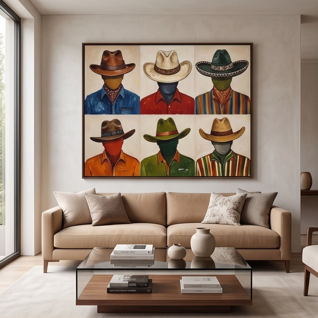 Modern Cowboy Figurative Wall Art #TO059