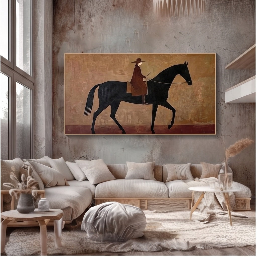 Modern Equestrian Horse Wall Art #TO061