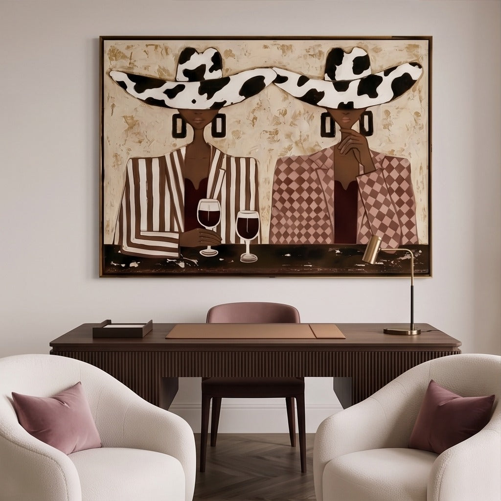 Modern Cowgirl Figurative Wall Art #TO084