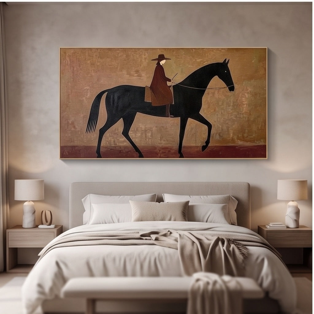 Modern Equestrian Horse Wall Art #TO061