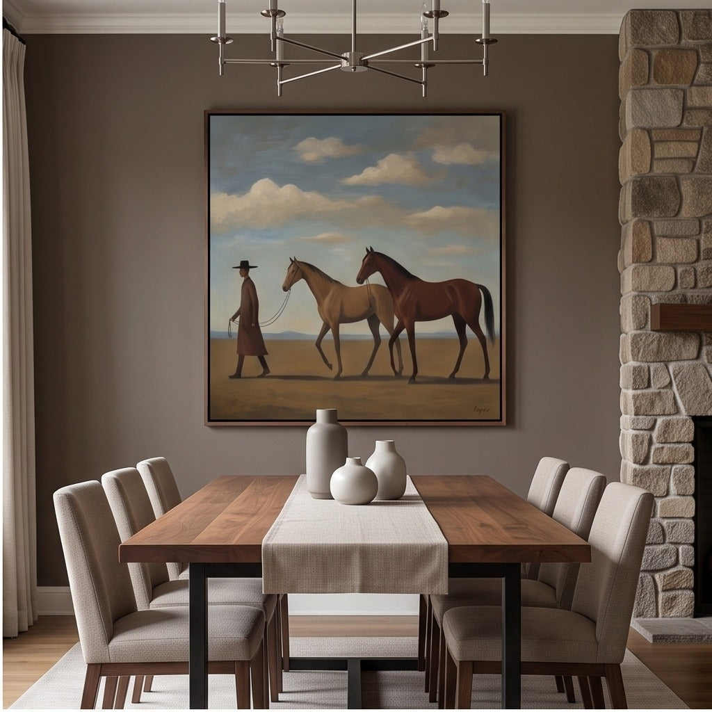 Modern Equestrian Horse Wall Art #TO050