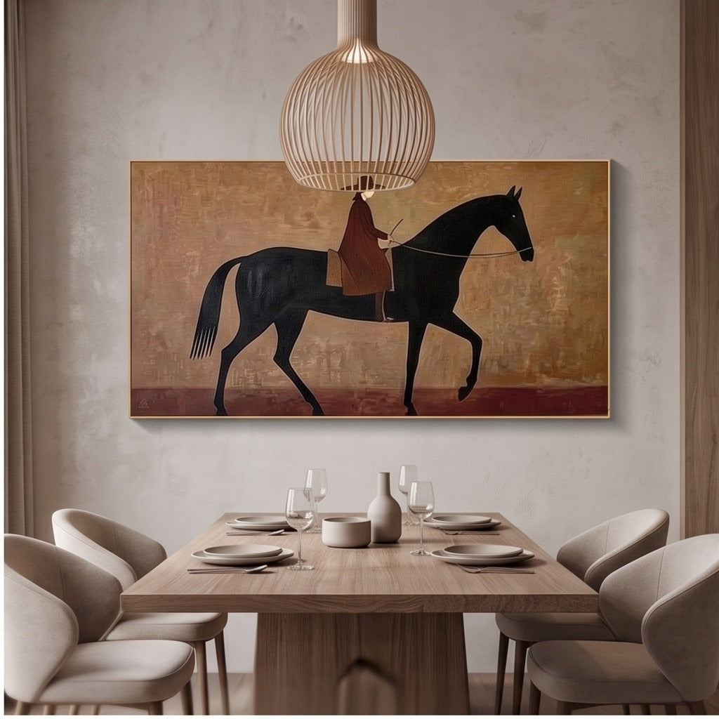Modern Equestrian Horse Wall Art #TO061