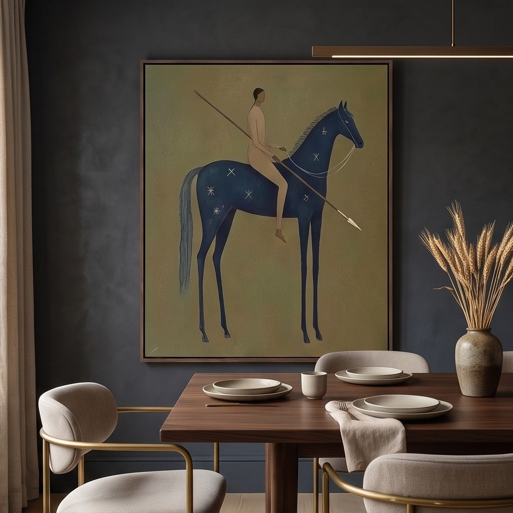Modern Folk Horse Wall Art #TO756