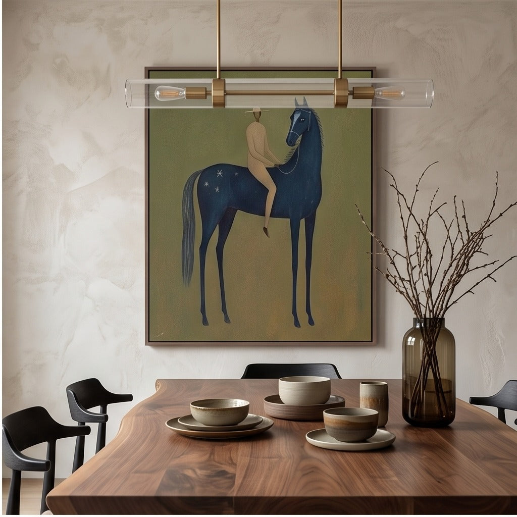 Modern Folk Horse Wall Art #TO748