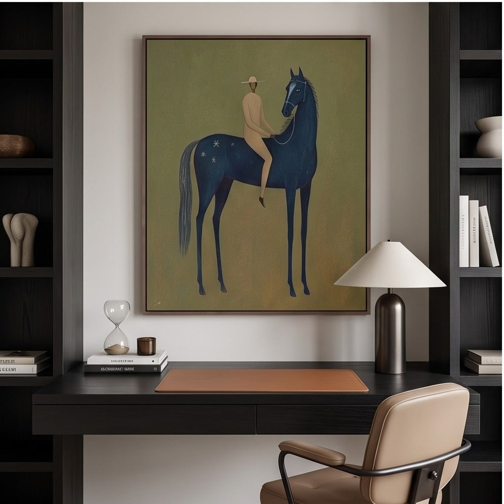 Modern Folk Horse Wall Art #TO748