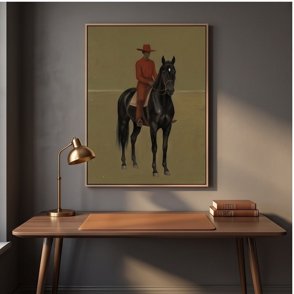 Modern Folk Horse Wall Art #TO720