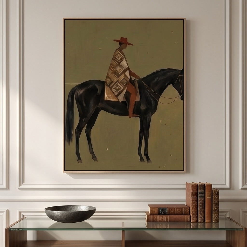 Modern Folk Horse Wall Art #TO714