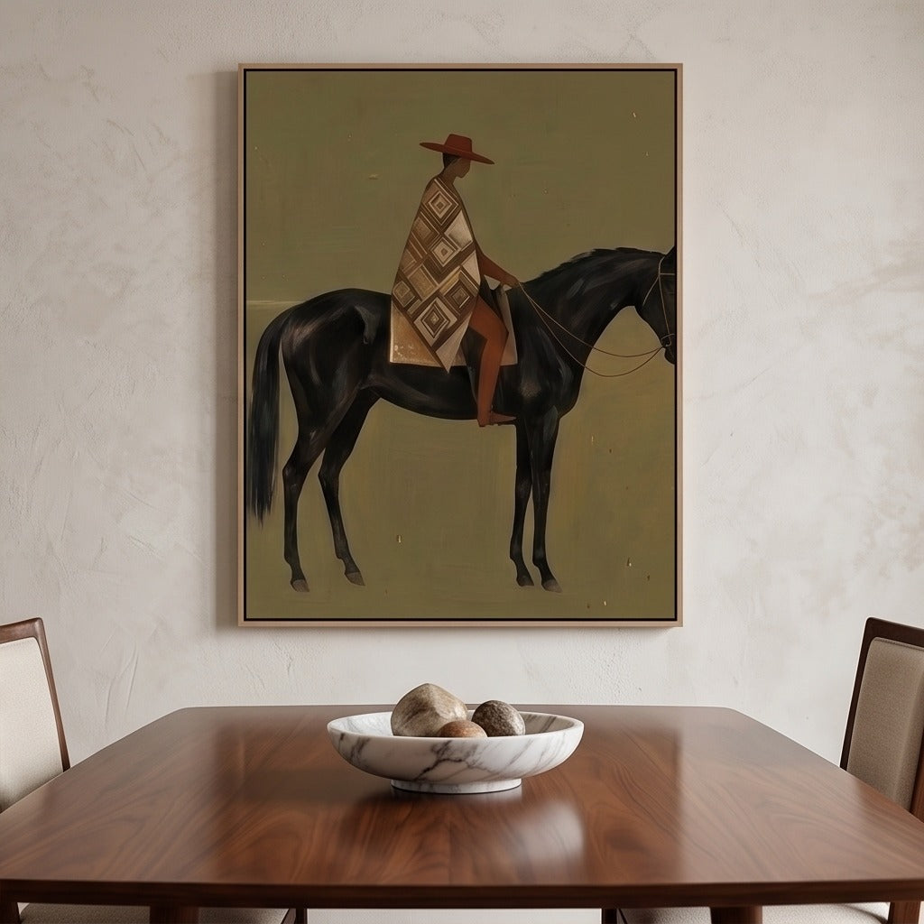 Modern Folk Horse Wall Art #TO714