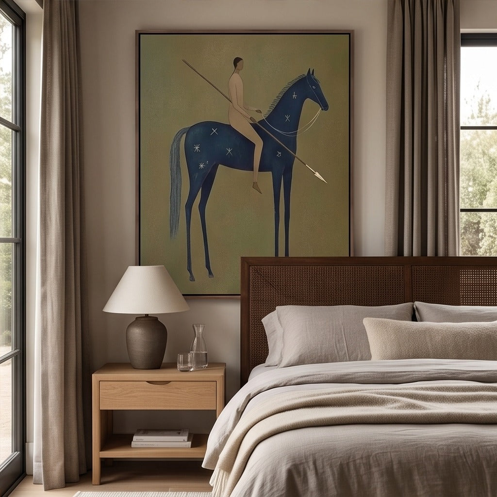 Modern Folk Horse Wall Art #TO756