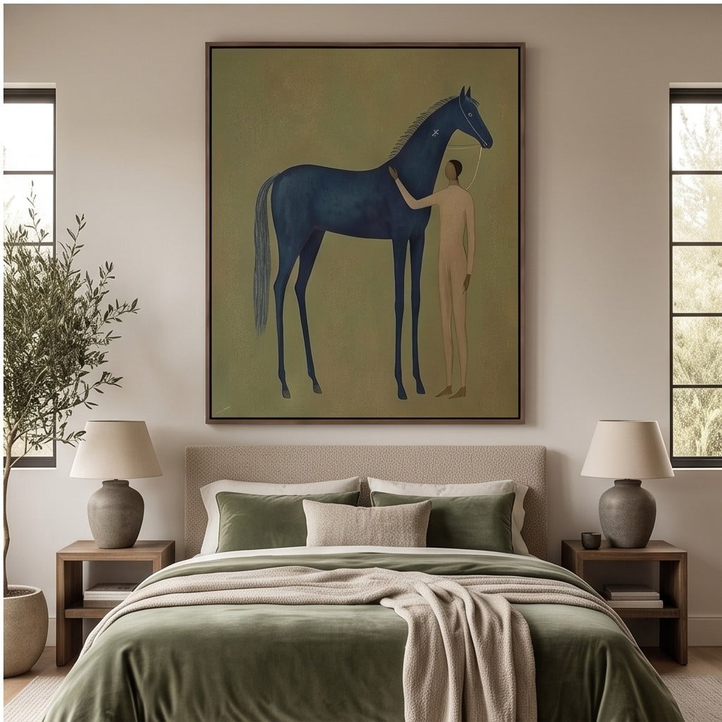 Modern Folk Horse Wall Art #TO709