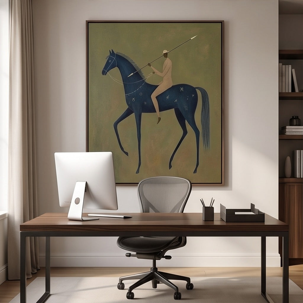 Modern Folk Horse Wall Art #TO708