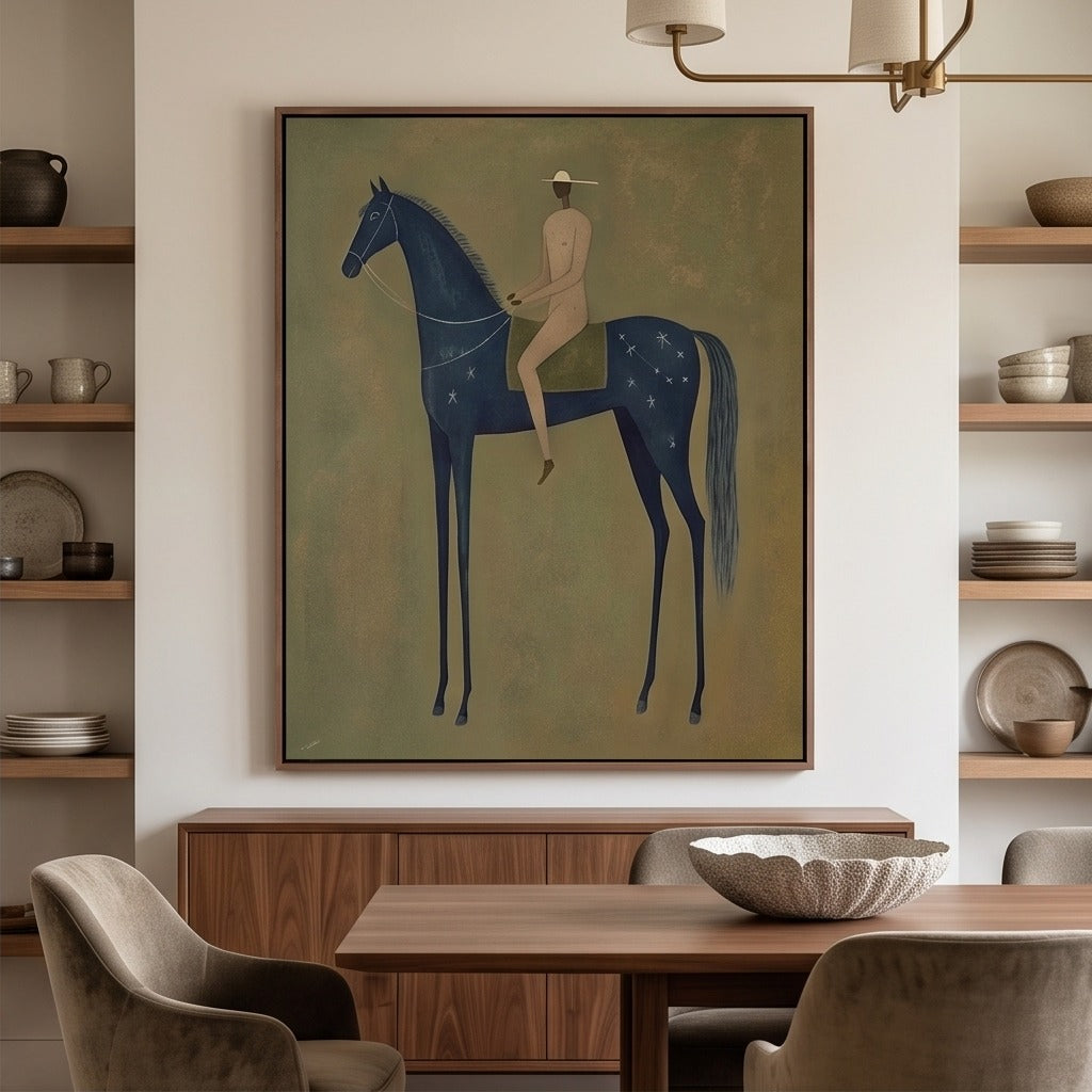 Modern Folk Horse Wall Art #TO751