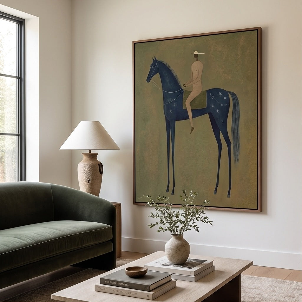 Modern Folk Horse Wall Art #TO751