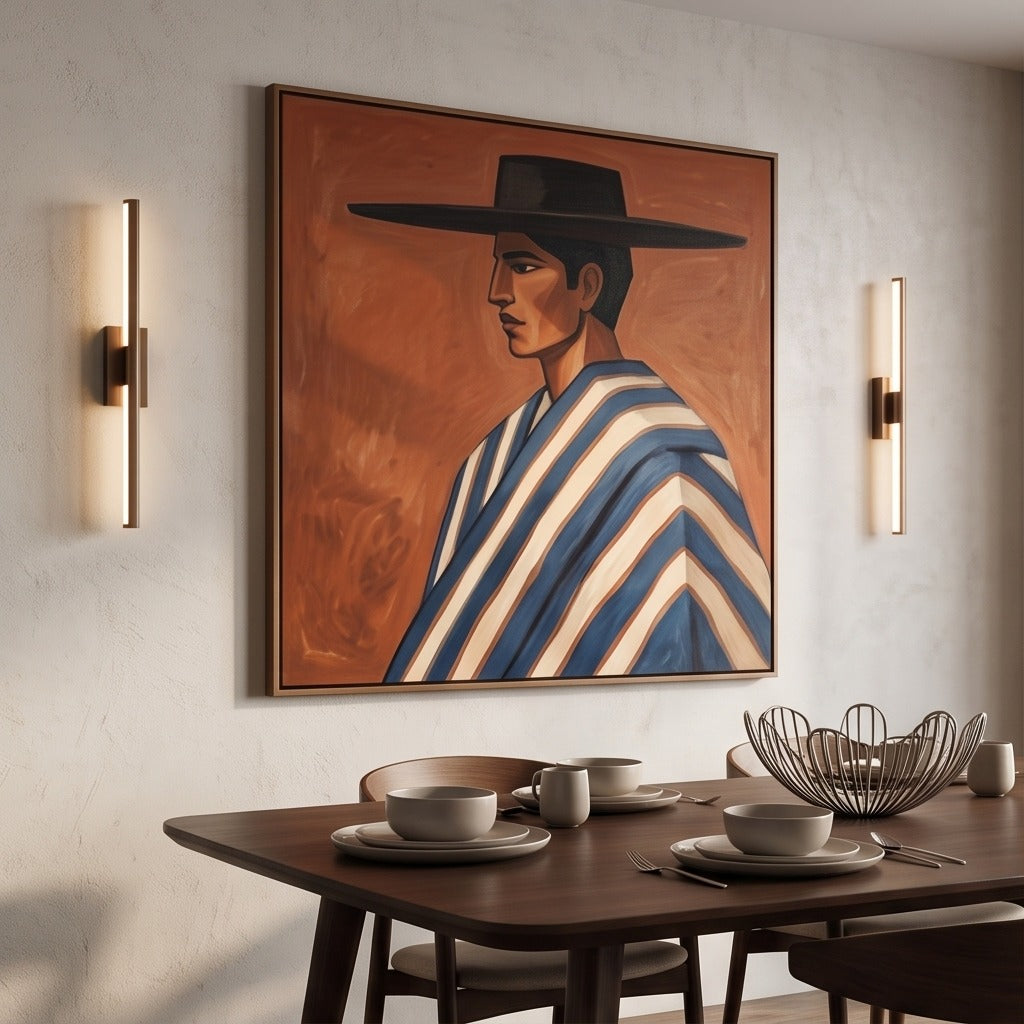 Modern Folk Portrait Wall Art #TO603