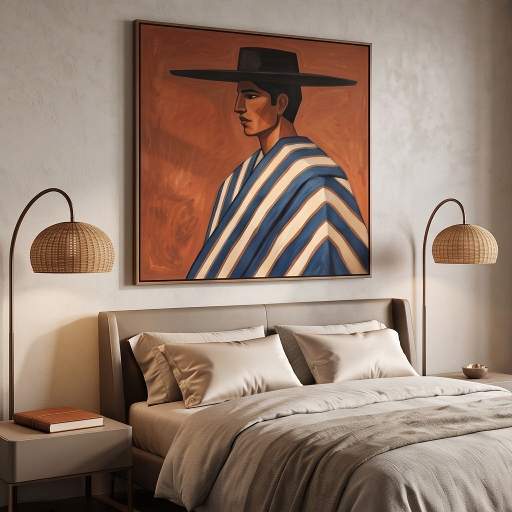 Modern Folk Portrait Wall Art #TO603