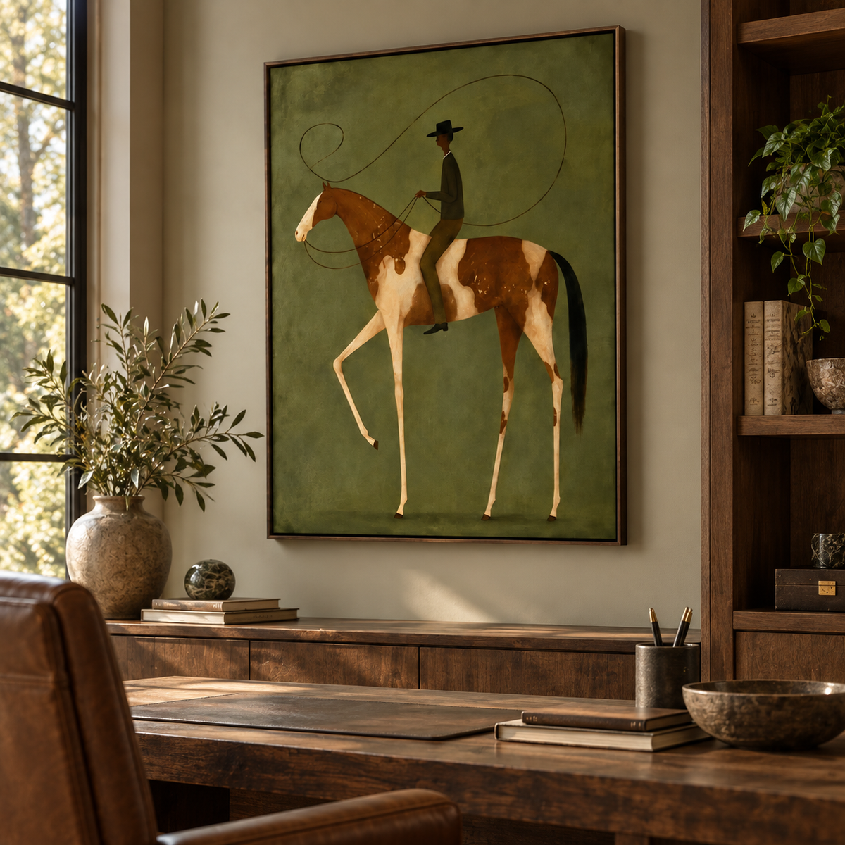 Modern Surreal Equestrian Wall Art #MT034