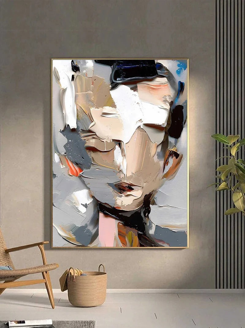 Modern Abstract Portrait Wall Art #MT054