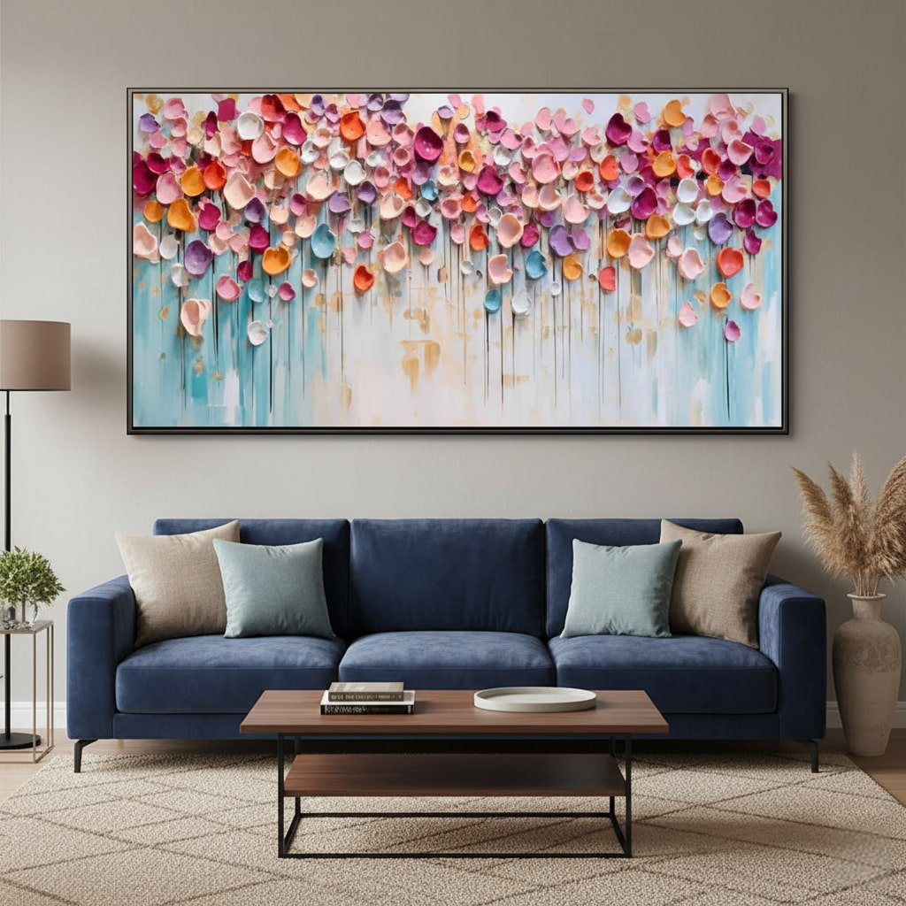 Textured Floral Abstract Wall Art #MT331
