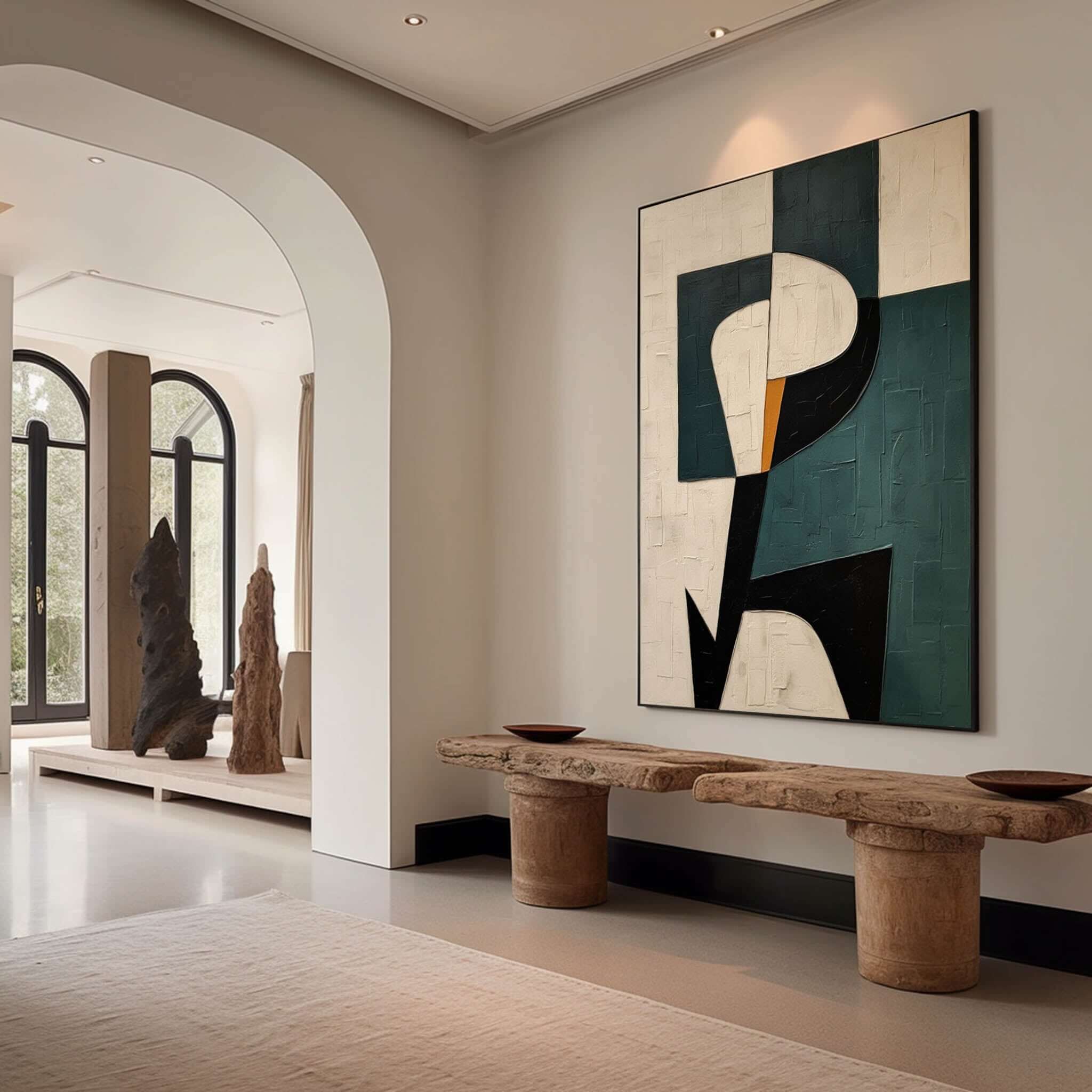 Geometric Abstract Wall Art #MS436