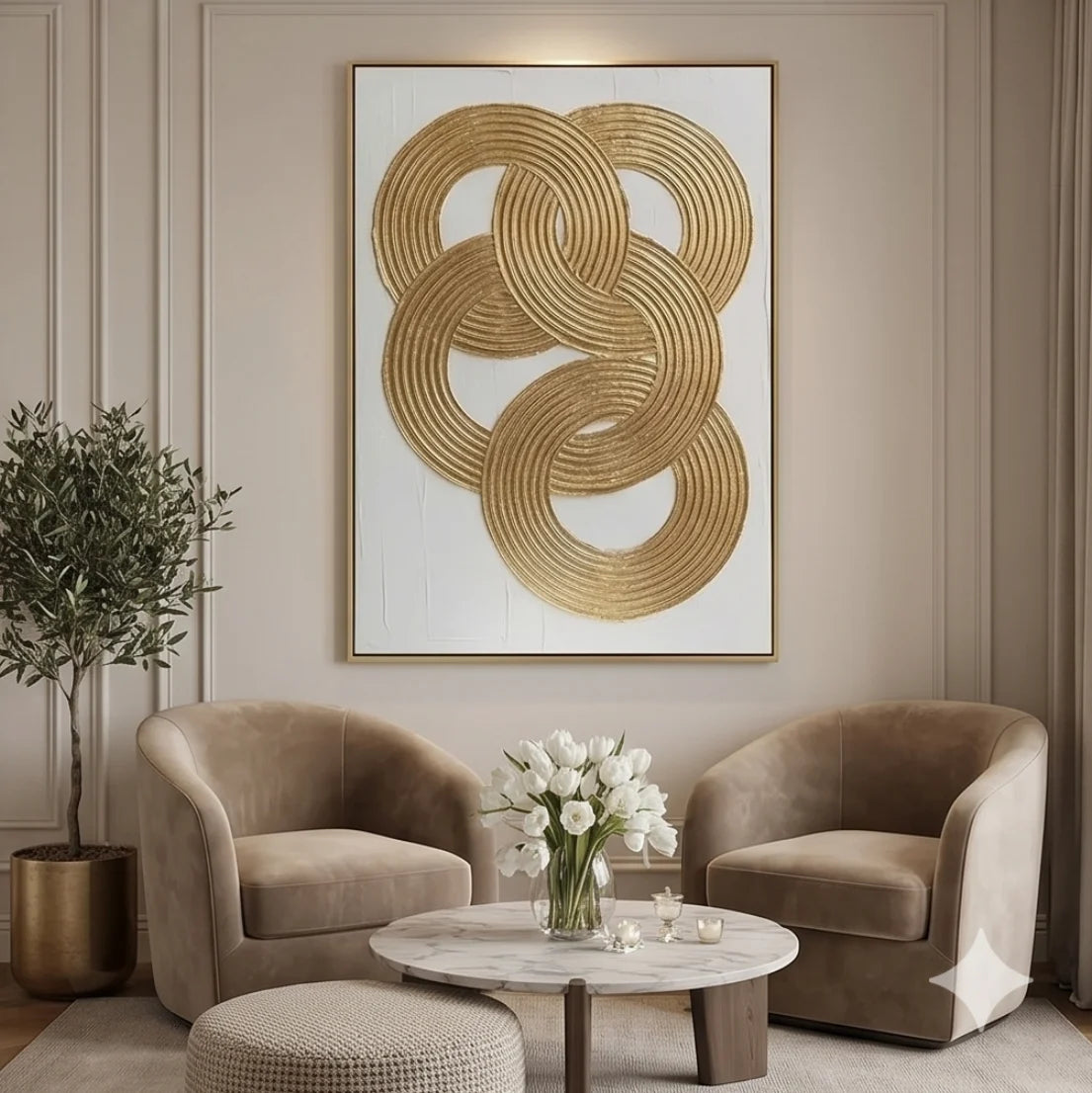 Textured Geometric Wall Art #MT642