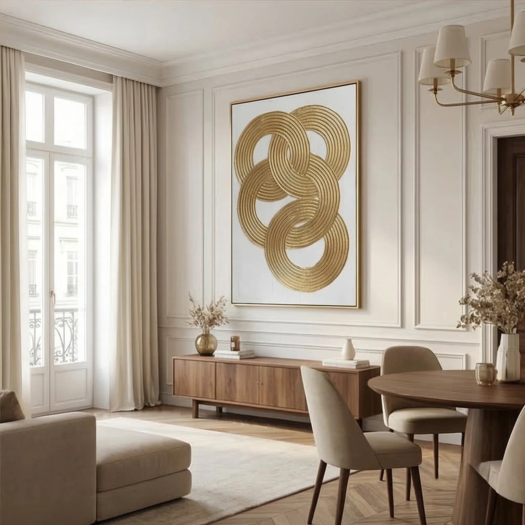Textured Geometric Wall Art #MT642