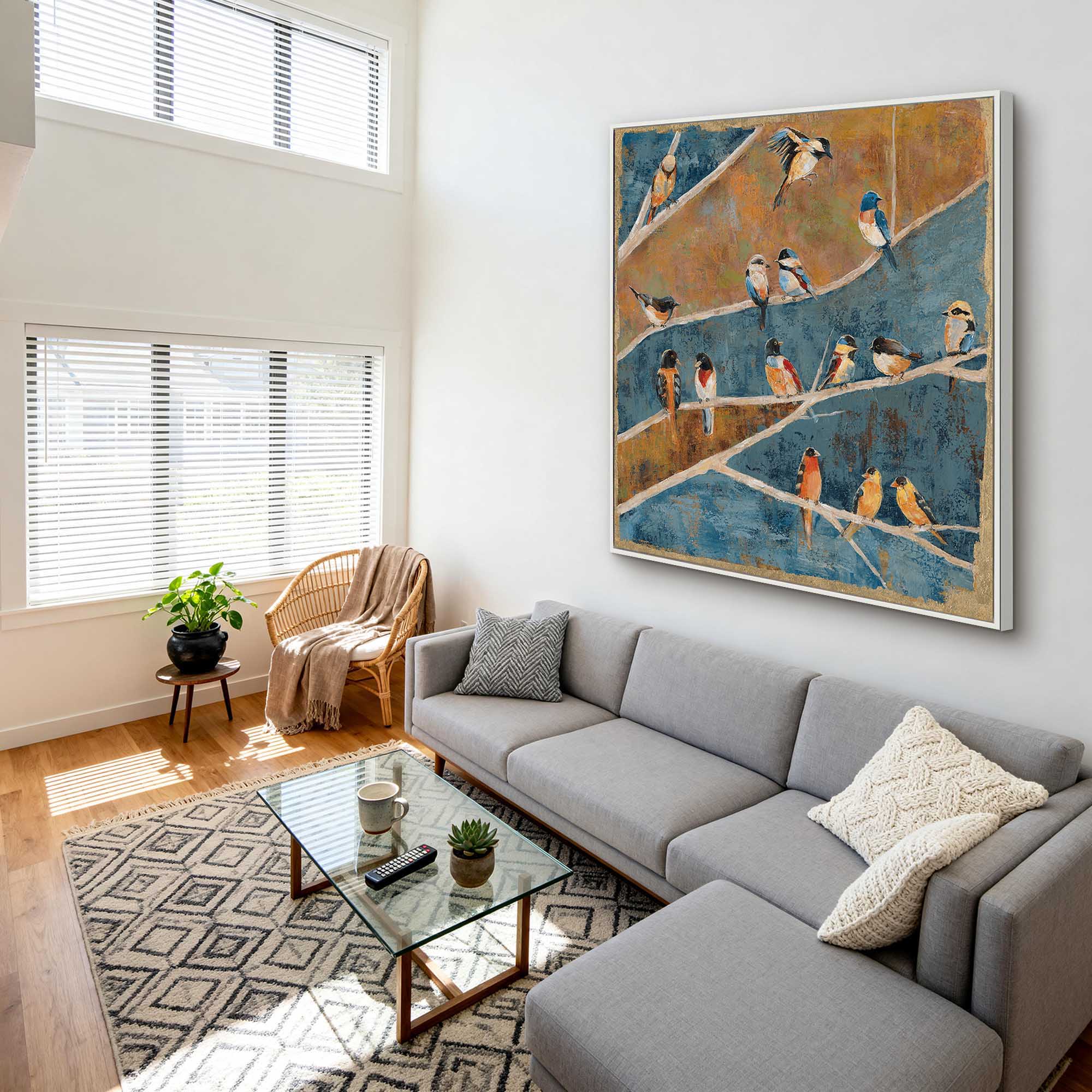 Textured Avian Wall Art #MT611