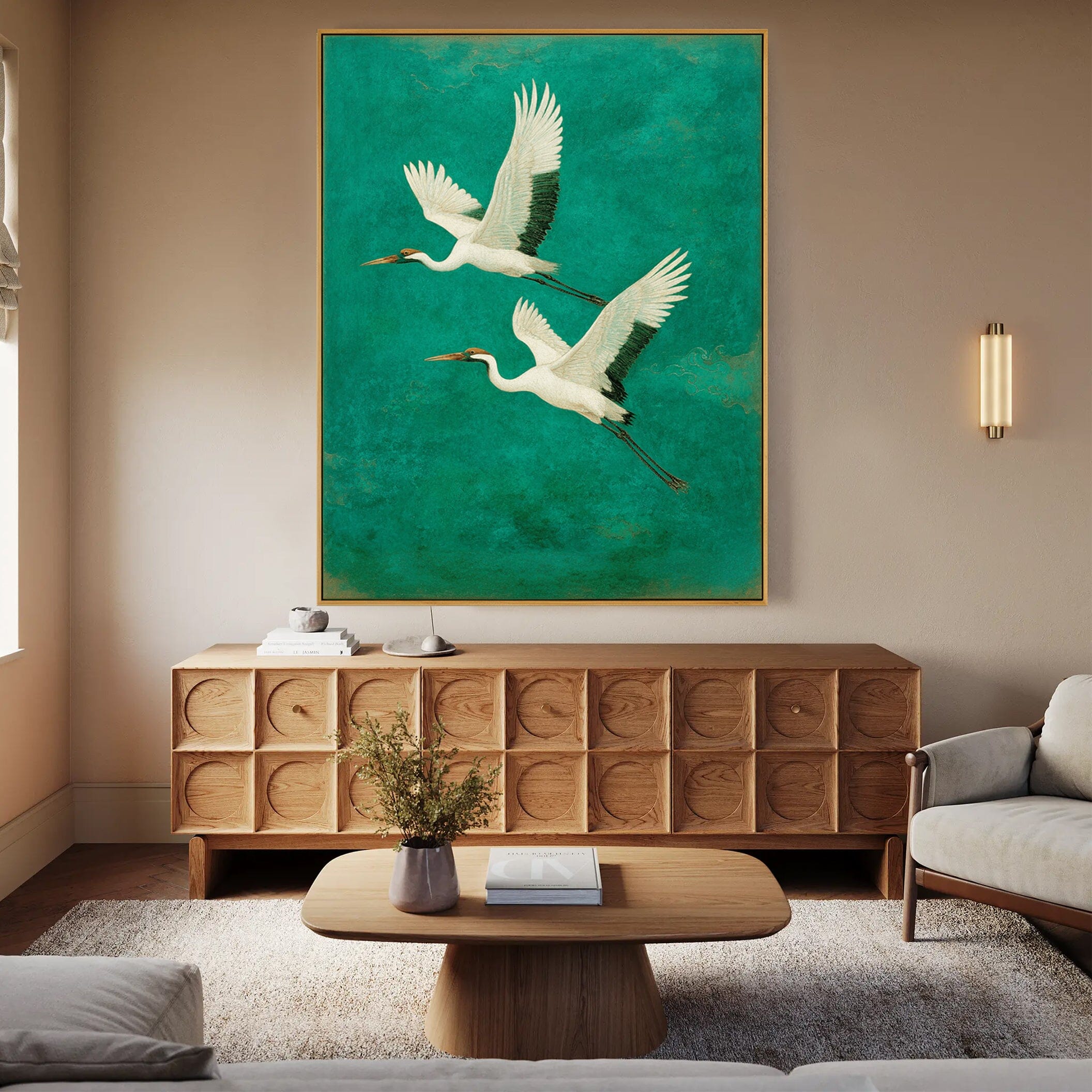 Textured Crane Wall Art #MC626
