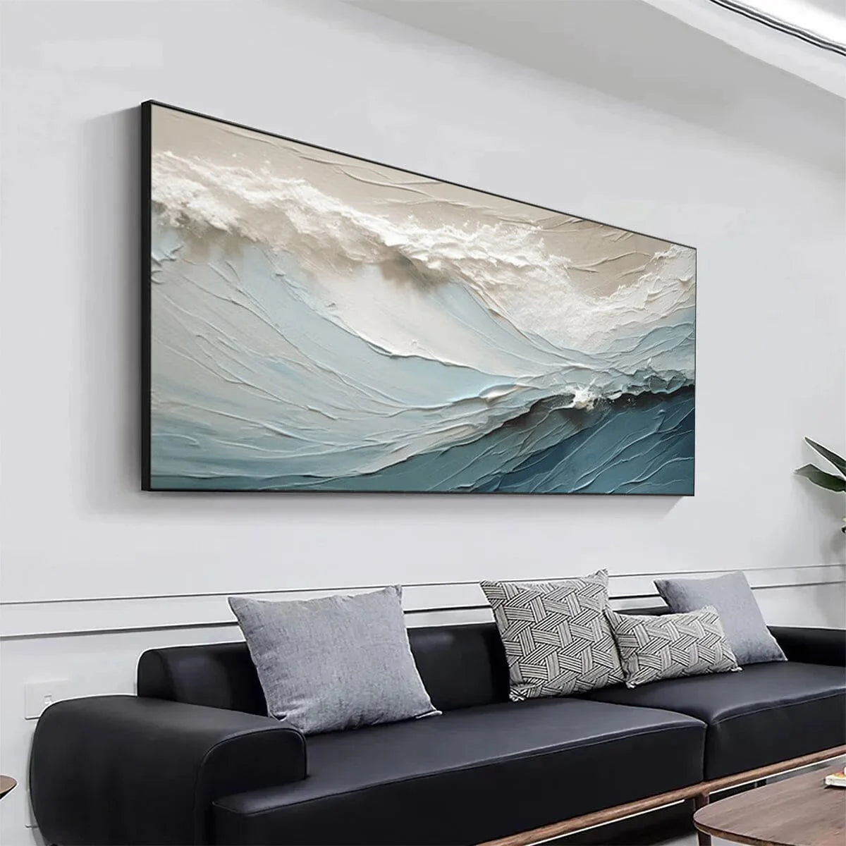Textured Ocean Wave Wall Art #MC617