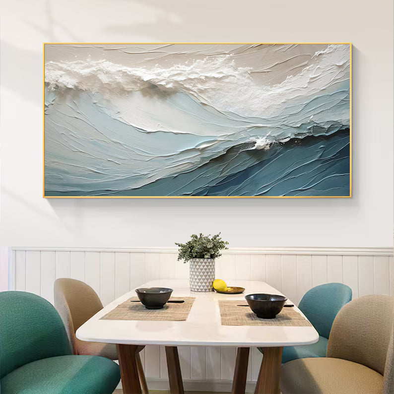Textured Ocean Wave Wall Art #MC617