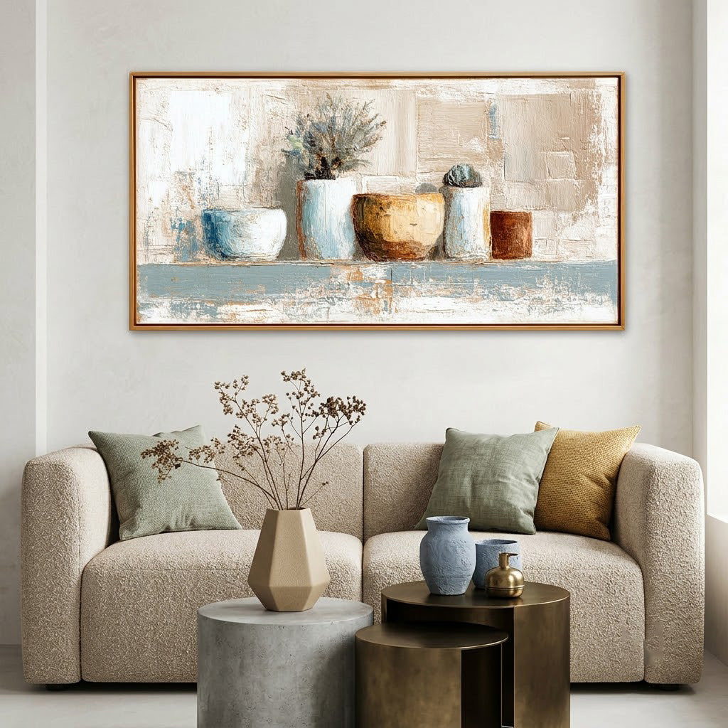 Neutral Abstract Still Life Wall Art #MT343