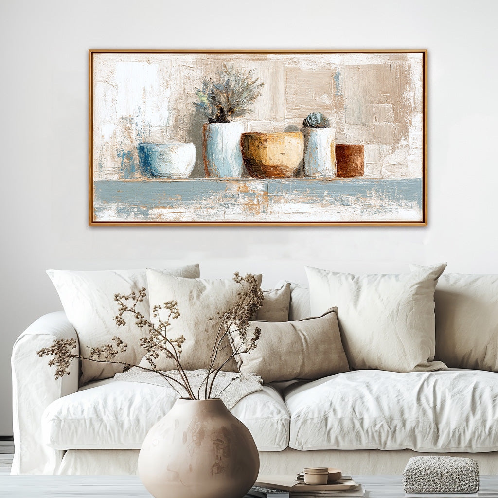 Neutral Abstract Still Life Wall Art #MT343