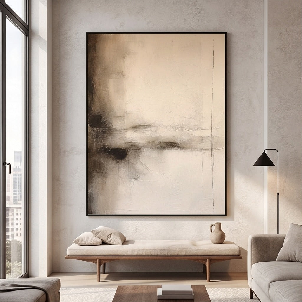 Neutral Abstract Wall Art #TO031