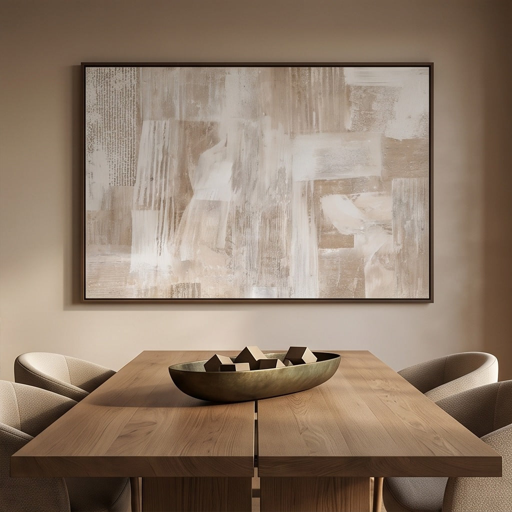 Neutral Abstract Wall Art #TO135