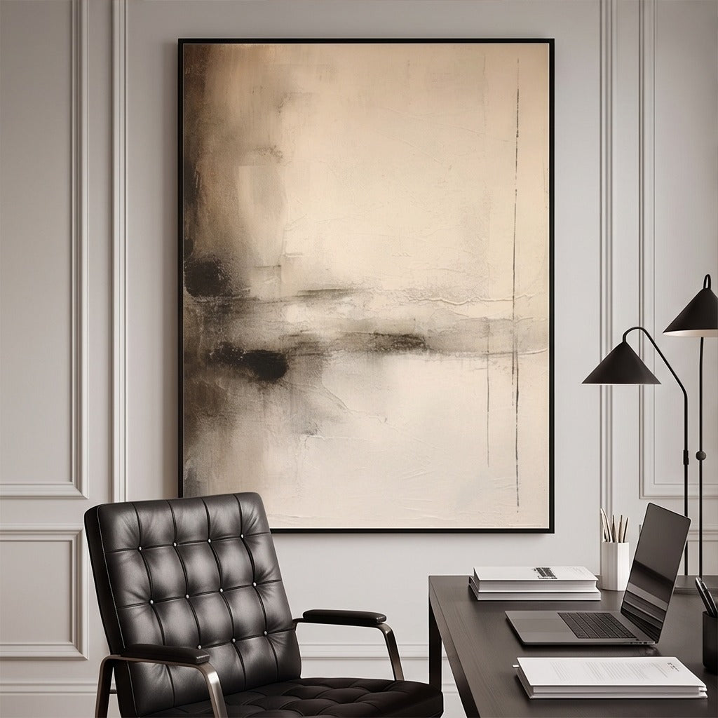 Neutral Abstract Wall Art #TO031