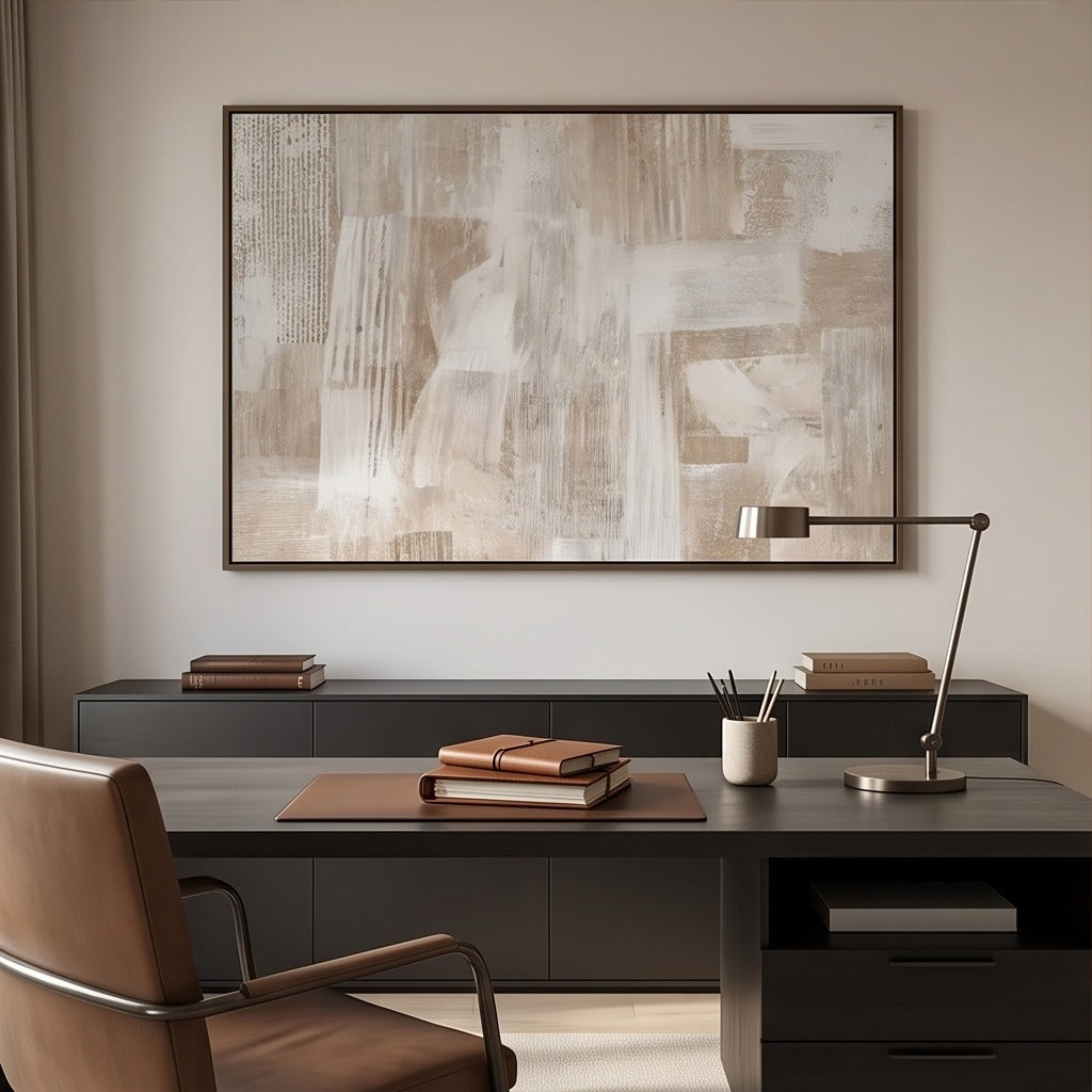 Neutral Abstract Wall Art #TO135