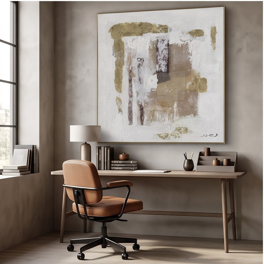 Neutral Abstract Wall Art #TO843